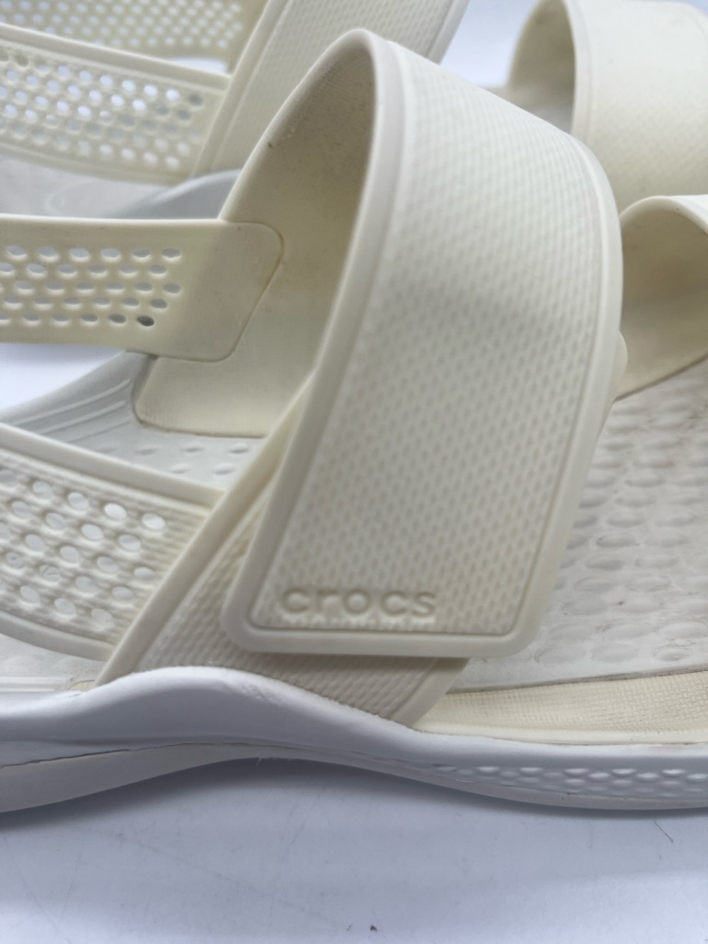 Crocs Lite Ride Sz 10  Cteam & White - Picture 3 of 6